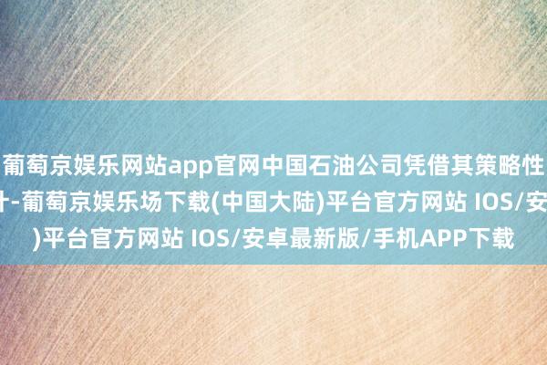 葡萄京娱乐网站app官网中国石油公司凭借其策略性举措和勇猛的膨胀狡计-葡萄京娱乐场下载(中国大陆)平台官方网站 IOS/安卓最新版/手机APP下载