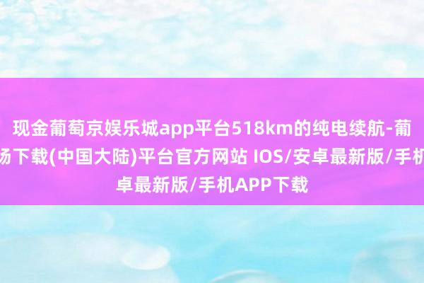 现金葡萄京娱乐城app平台518km的纯电续航-葡萄京娱乐场下载(中国大陆)平台官方网站 IOS/安卓最新版/手机APP下载