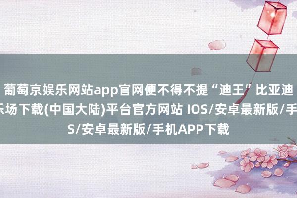 葡萄京娱乐网站app官网便不得不提“迪王”比亚迪-葡萄京娱乐场下载(中国大陆)平台官方网站 IOS/安卓最新版/手机APP下载