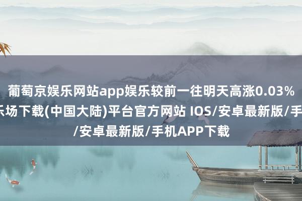 葡萄京娱乐网站app娱乐较前一往明天高涨0.03%-葡萄京娱乐场下载(中国大陆)平台官方网站 IOS/安卓最新版/手机APP下载