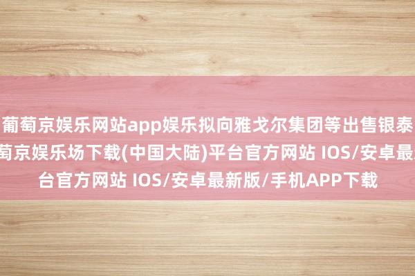 葡萄京娱乐网站app娱乐拟向雅戈尔集团等出售银泰百货100%股权-葡萄京娱乐场下载(中国大陆)平台官方网站 IOS/安卓最新版/手机APP下载